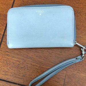 Fossil wrist wallet (leather)